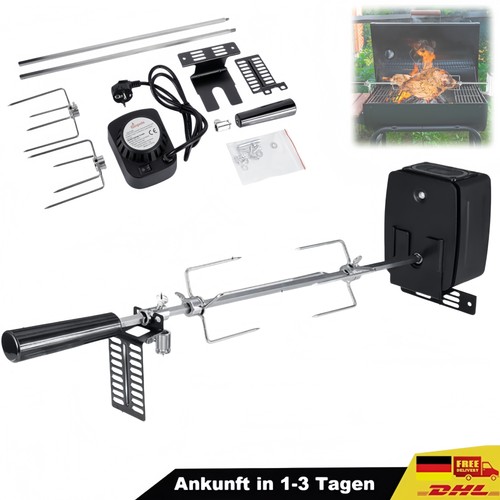Bbq rotisserie grillspieß mit - bbq,