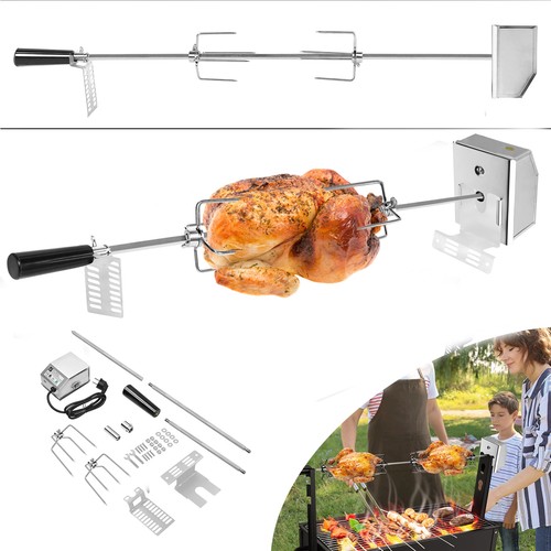 Bbq drehspieß grillspieß set - drehspieß,